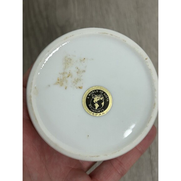 Vintage 1980s Teddy Bears Porcelain Trinket Dish Container Japan - Picture 4 of 6